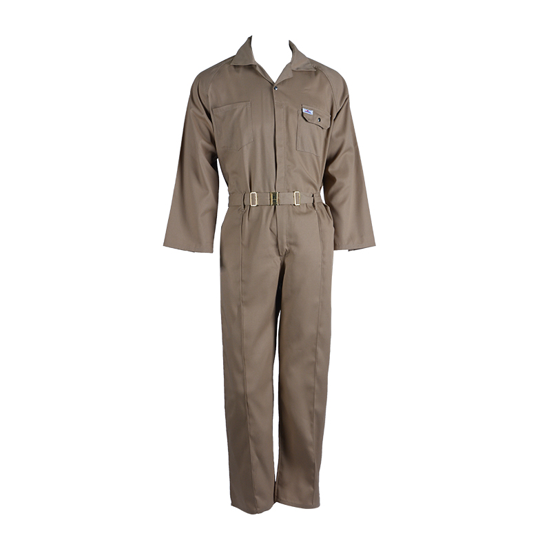 C01 ชุดทำงานหลายกระเป๋าสีน้ำตาลทนทาน