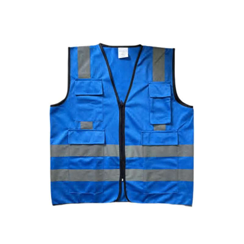 RF011 Hi Vis Traffic Construction เสื้อสะท้อนแสงพร้อมซิป