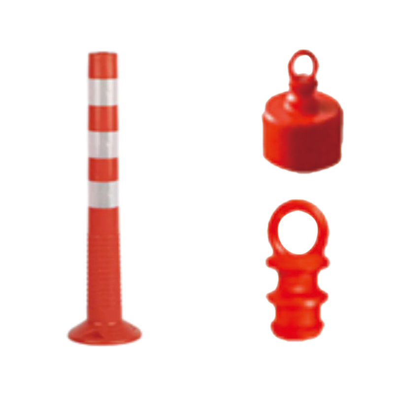 TS005 เสาเตือนกลางแจ้งพร้อมฐาน